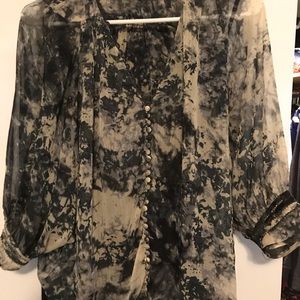 Rainn Silk Grey Blouse